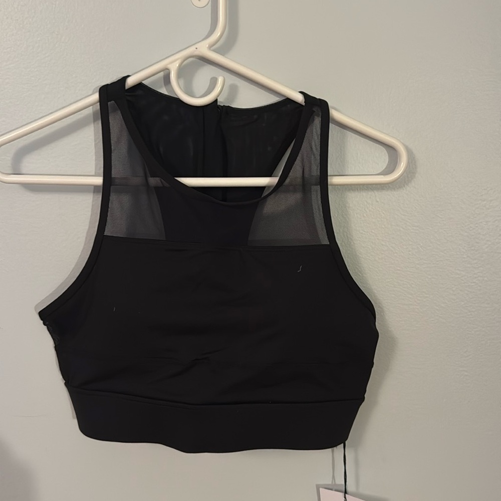 ZYIA sz L all star black bra and ZYIA NAMASYE long sleeve shirt NWT
